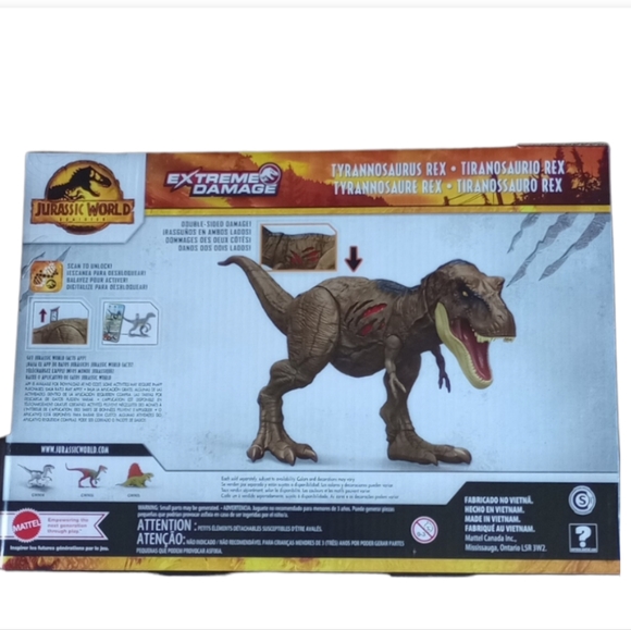 Jurassic World T-Rex Action Figure - Jurassic Park Tyrannosaurus Rex Collectible - Picture 2 of 7